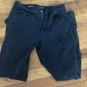 AEO BLACK SKINNY JEANS